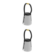 2Pièces Bandes Élastiques Métal Argentées Cuff Ponytail Pour Femmes
