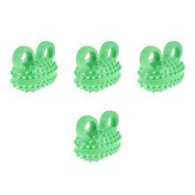 4Pcs Compact Green Hand Grip Strength Trainer Balls for Daily Use