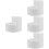 4Pcs White Foam Round Cake Models Ideal for Cake Decorating Skills 5