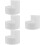 4Pcs White Foam Round Cake Models Ideal for Cake Decorating Skills 6