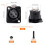 KUOQIY 4 PCS 3-Pin XLR Panel Mount Audio Adapter 2