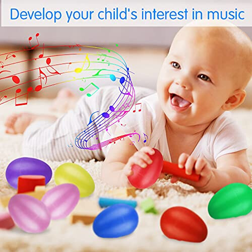 24 Pieces Musical Eggs Shakers 1