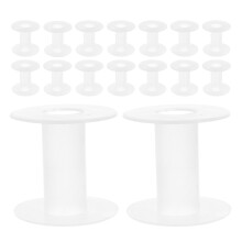 20Pcs Durable Transparent Plastic Embroidery and Craft Thread Spools