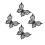 4Pcs Black Silicone Eye Line Stencil Butterfly Eyeliner Makeup Tool 8