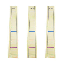3Pcs Easy-Remove Yellow Cello Fingerboard Label Stickers for Learning