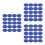 300Pcs Blue Cotton Scenting Pads Mini Round Aromatherapy Diffuser 5
