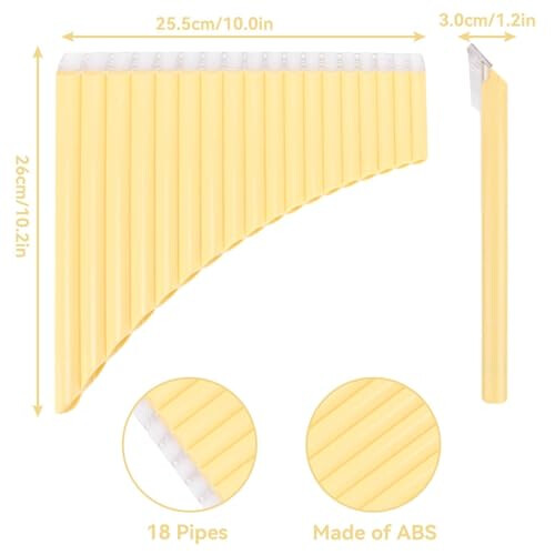 Plastic Pan Flute with Cardboard Carrying Bag 1