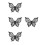 4Pcs Black Silicone Eye Line Stencil Butterfly Eyeliner Makeup Tool 9