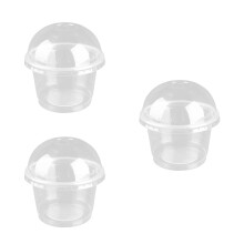 75Pcs Small Transparent Dessert Bowls Crack-Resistant Takeaway Cups