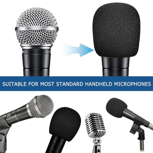 Vaguelly Case with 5pcs Foam Mic Covers 2