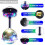 6'' Mirror Disco Ball with 24 LEDs 5-9 RPM Adjustable Rotating Motor Base 2