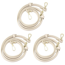 3St Beige PU Schouderband Met Goudkleurige , Verstelbare Tasriem