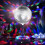 6'' Mirror Disco Ball with 24 LEDs 5-9 RPM Adjustable Rotating Motor Base 5