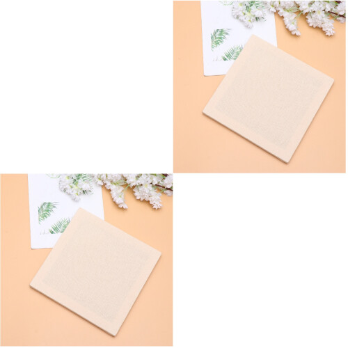 4Pcs Durable Beige Fabrics Embroidery Materials for Handmade Projects 1