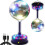 6'' Mirror Disco Ball with 24 LEDs 5-9 RPM Adjustable Rotating Motor Base 7