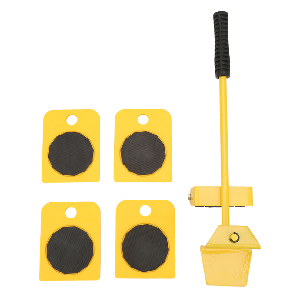 Heavy Furniture Moving Plate Set Lifter For 150Kg Heavy Items Transport Yellow 7691392313552