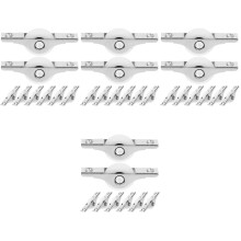 32Pcs Metal Sliding Door Pulleys Assorted Colors for Door and Window