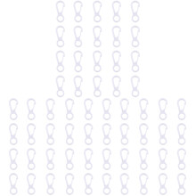 750St Plastic Masker Ophanghaken Wit Voor Sleutels En Accessoires