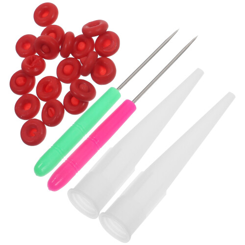 4Sets Caulk Replacement Caps with Steel Needles for Home Workshop Use 2