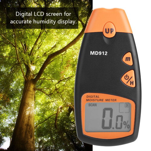 Plaster Humidity Detector Digital LCD Moisture Meter For Wood And Cotton Featuring Data Storage Function Automatic Compensation And Multi-Mode 1