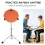 CROWNSHOP Drum Practice Pad and Sticks Double Sided Silent Practice Drum 4