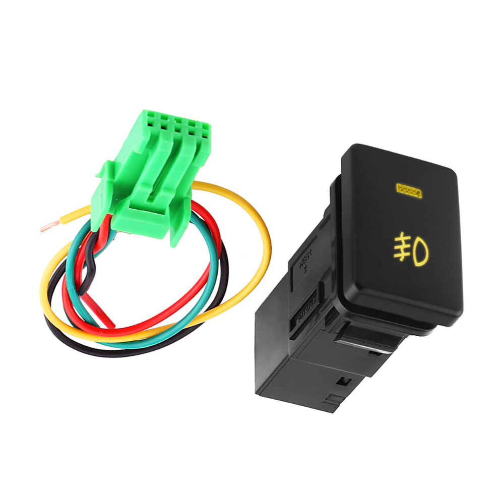 Car Fog Switch 12V 4 Wire For Toyota On Off Button With Indicator Light/Yellow 8411393057885