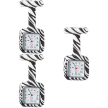 3St Quartz Zakhorloge Design Met Zebra Print