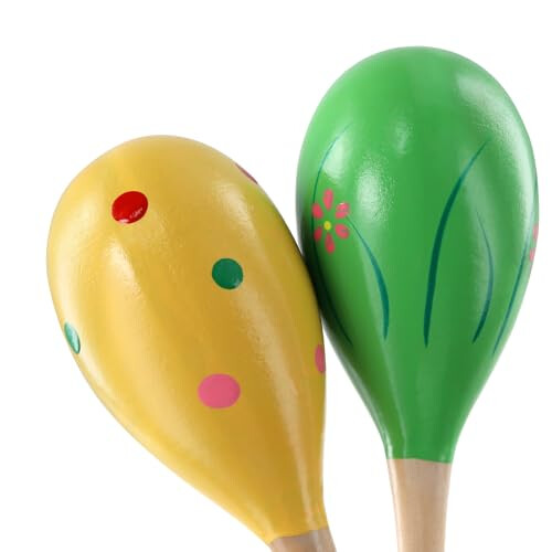 MOUYAT 10 Pcs Wooden Maracas 2