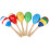 MOUYAT 10 Pcs Wooden Maracas 4