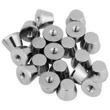 Fashion Rivet Studs 20 Sets 10mm x 7mm Silver Flat Head for Bags & Shoes