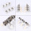 Classical Guitar String Tuning Pegs Silver Guitar Machine Heads Set 3L 3R 6