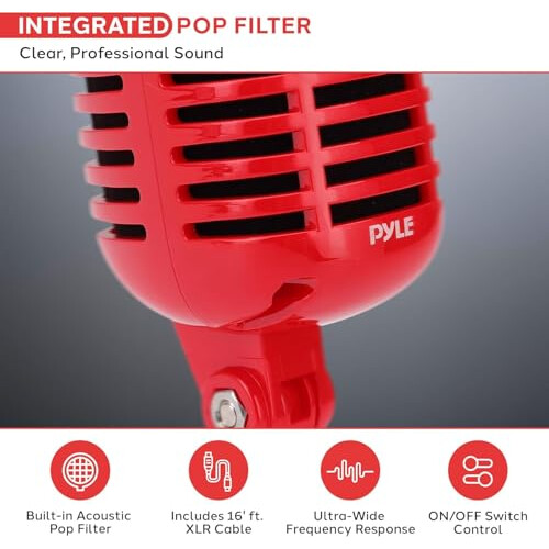 Pyle Vintage Dynamic Microphone 1