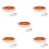 5Pcs White Ceramic Double Handle Baking Dishes for Roasting Cheese 7