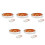 5Pcs White Ceramic Double Handle Baking Dishes for Roasting Cheese 8