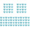 1000Pièces Caches Épingles Caoutchouc Bleu Ciel Usage Multiple 4