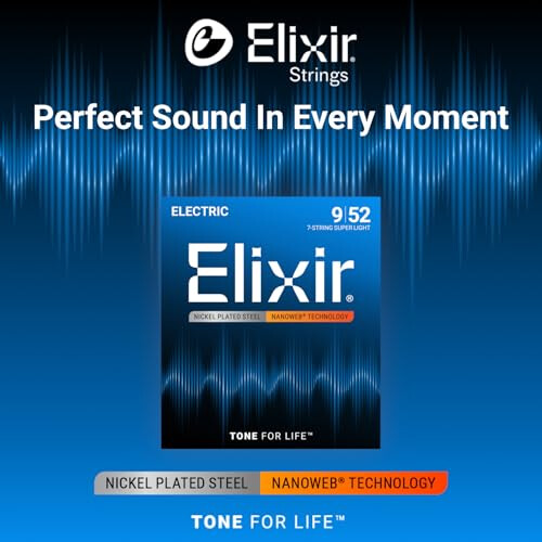 Elixir Strings 7-String Electric Guitar Strings w NANOWEB Coating 2