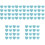 1000Pièces Caches Épingles Caoutchouc Bleu Ciel Usage Multiple 5