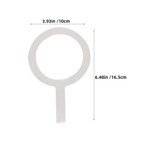 2Pcs Baking Cup Cover Milk Tea Ring Stainless Steel Scald-Proof Handle 1