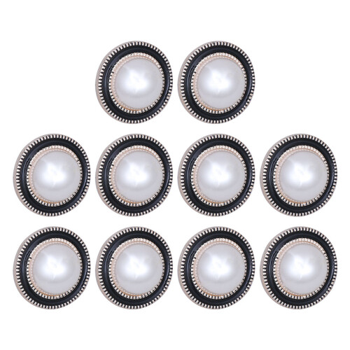 No Sew Coat Buttons Round Metal 10pcs 1