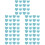 1000Pièces Caches Épingles Caoutchouc Bleu Ciel Usage Multiple 8