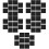 Stickers Design Carrelage Noir Vintage Waterproof 7