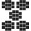 Stickers Design Carrelage Noir Vintage Waterproof 8