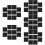 Stickers Design Carrelage Noir Vintage Waterproof 10