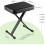 Piano Stool Adjustable Height Piano Bench X-Style Padded Keyboard Stool 7
