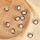 No Sew Coat Buttons Round Metal 10pcs 7