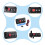 Red LED Toggle Switch Aluminum Alloy Material Engine Start Push Button Racing Car Ignition Switch Panel Push Button Ignition Starter Universal 5