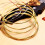 3 Sets Acoustic Guitar Strings Steel Guitar Strings Replacement (Gold 3