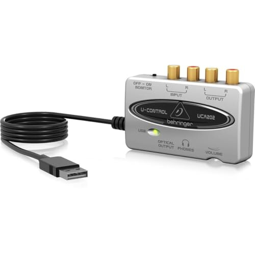 Behringer UCA202 U-Control Ultra low-latency 2 In/2 Out USB/Audio Interface 2