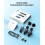 Wireless Lavalier Microphone Dual Set - Plug & Play Clip-on Mic with Auto 8