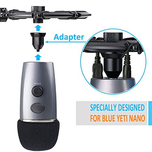 Blue Yeti Nano Shock Mount with Pop Filter 1